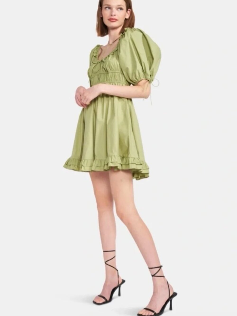 En Saison Danielle Cotton Poplin Mini Dress